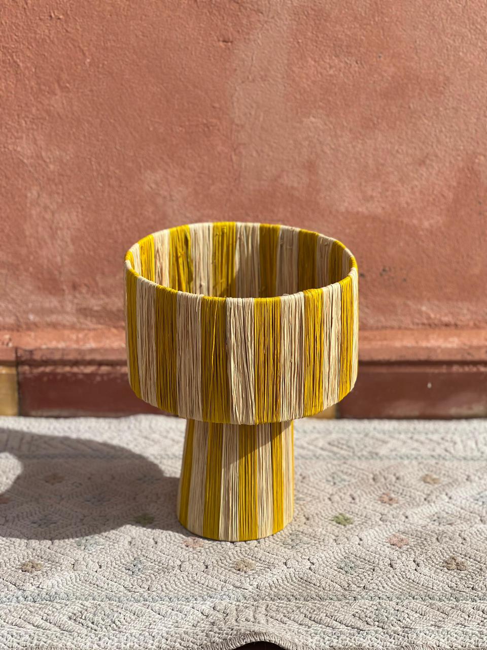 Raffia Table Lamp, Handmade Rattan Light, Boho Natural Lamp (Copy)