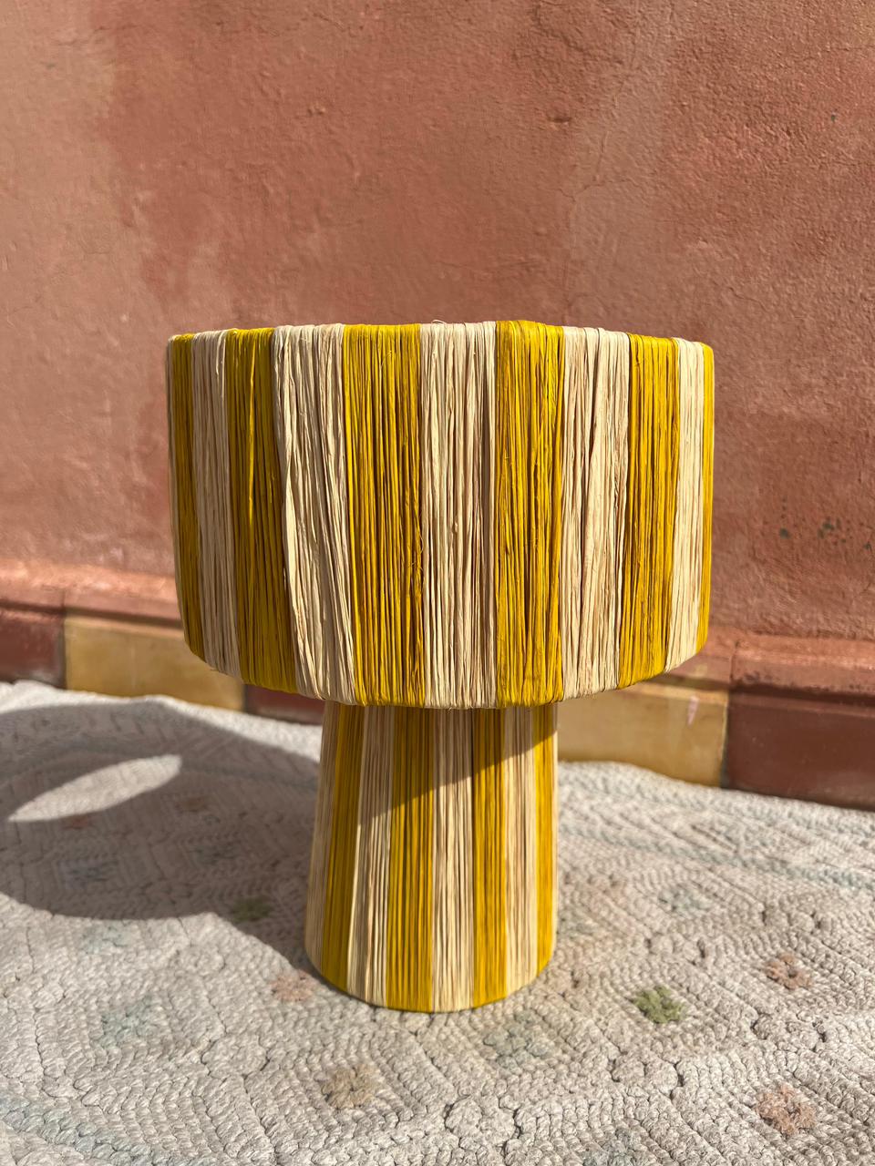 Raffia Table Lamp, Handmade Rattan Light, Boho Natural Lamp (Copy)