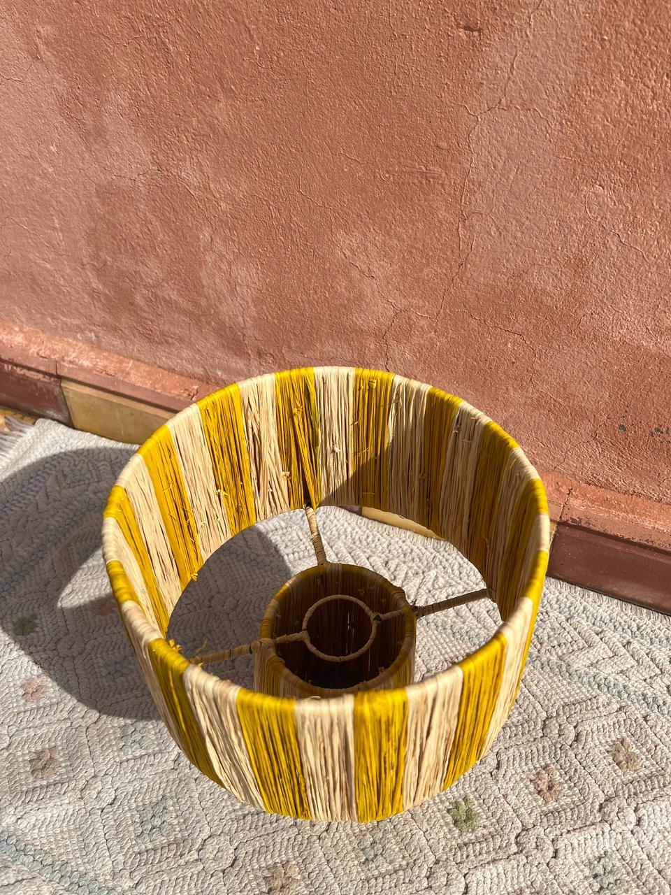 Raffia Table Lamp, Handmade Rattan Light, Boho Natural Lamp (Copy)