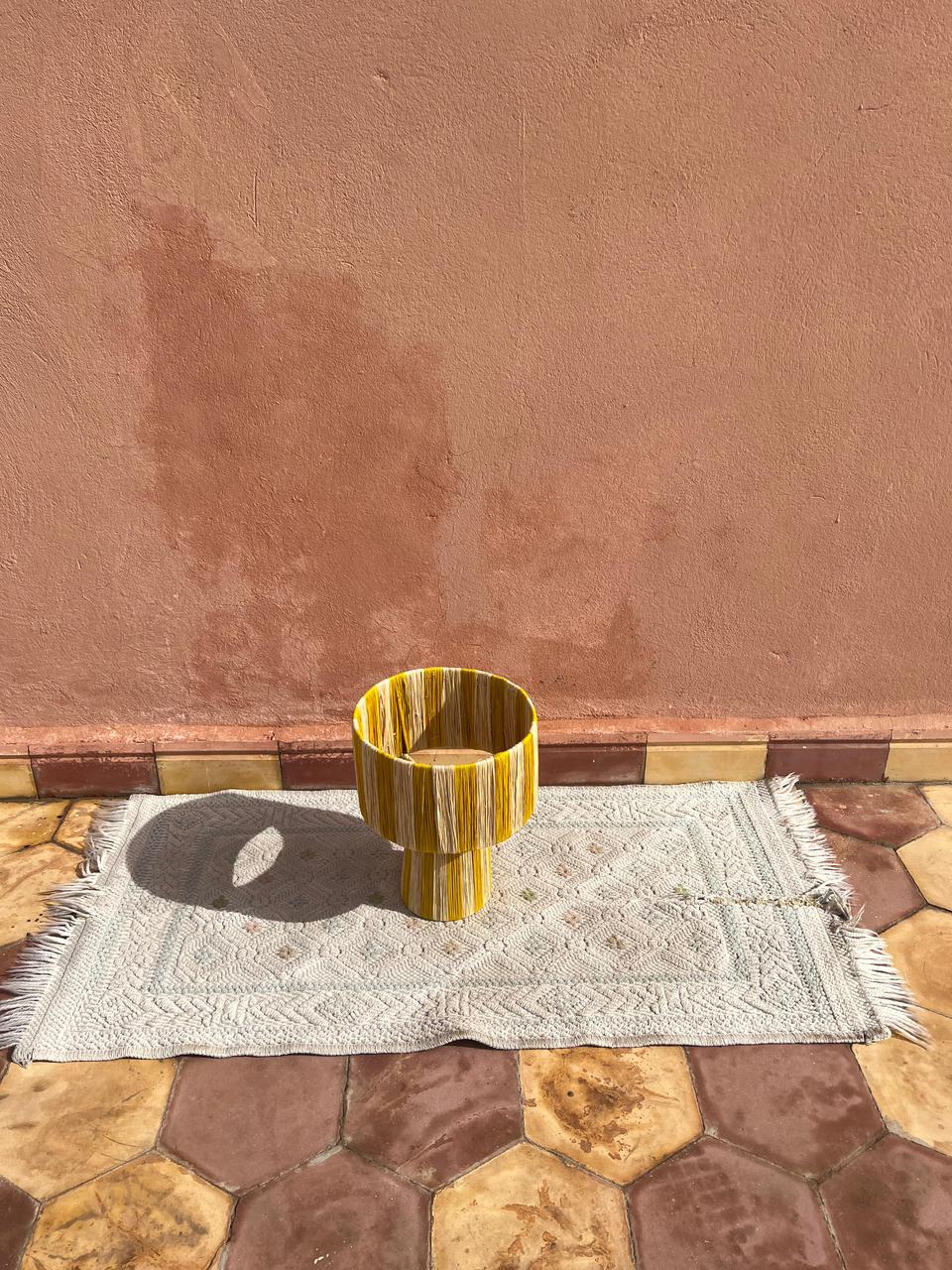 Raffia Table Lamp, Handmade Rattan Light, Boho Natural Lamp (Copy)