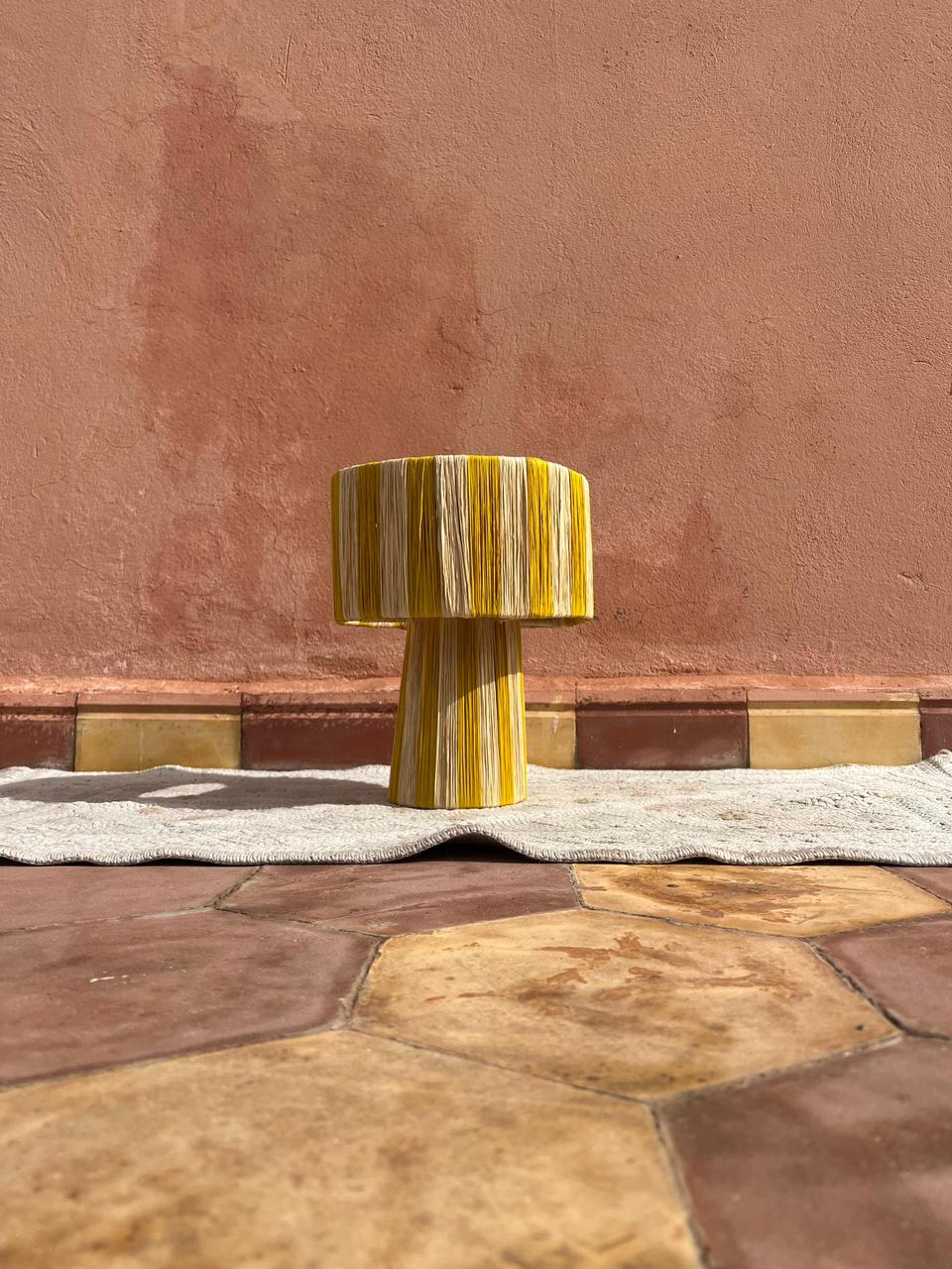 Raffia Table Lamp, Handmade Rattan Light, Boho Natural Lamp (Copy)