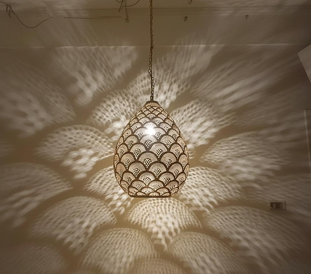 Brass Moroccan Pendant Light,Ceiling Light, Moroccan pendant fixtures , Hanging Lamp ,brass pendant light Simple ,   Moroccan pendant lamp