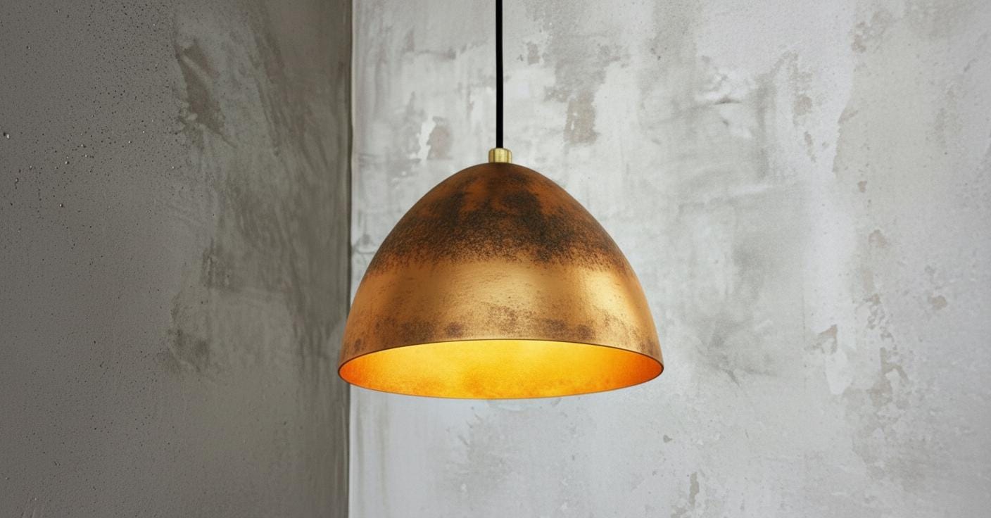 Hammered Solid Copper Dome Pendant Light , Handmade Copper , Ceiling Dome Pendant Lamp , Hanging Light