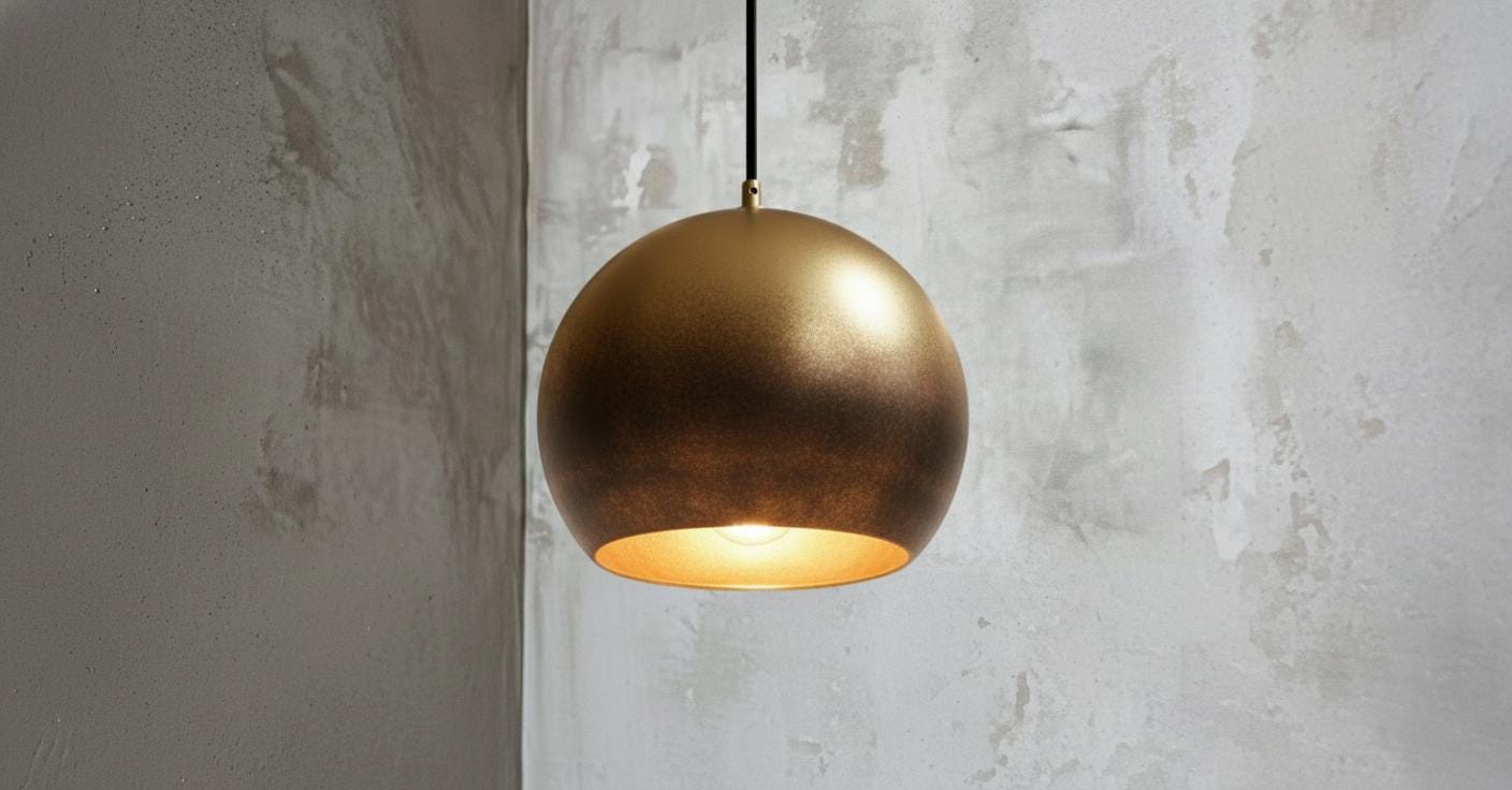 Hammered Copper Dome Pendant Light: Moroccan Boho Ceiling Lamp