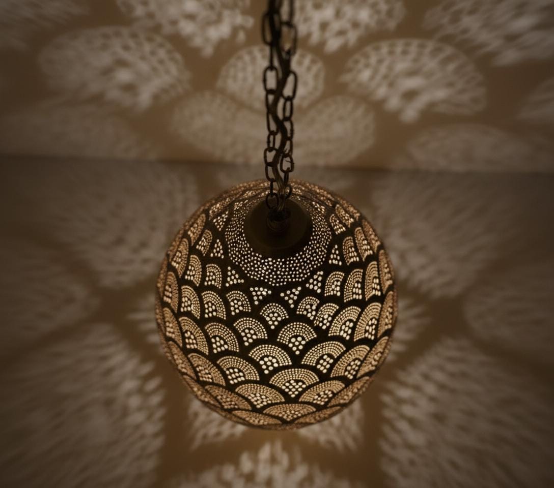 Brass Moroccan Pendant Light,Ceiling Light, Moroccan pendant fixtures , Hanging Lamp ,brass pendant light Simple ,   Moroccan pendant lamp