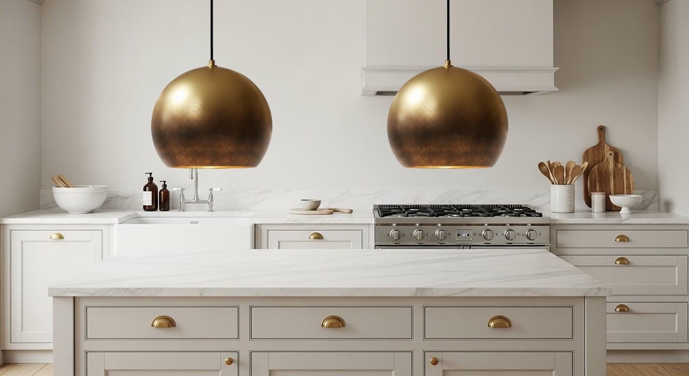 Hammered Copper Dome Pendant Light: Moroccan Boho Ceiling Lamp