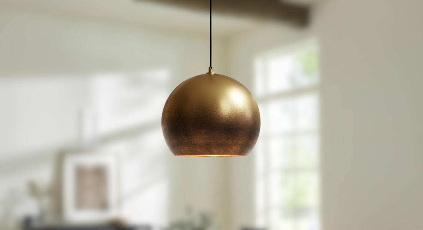 Hammered Copper Dome Pendant Light: Moroccan Boho Ceiling Lamp
