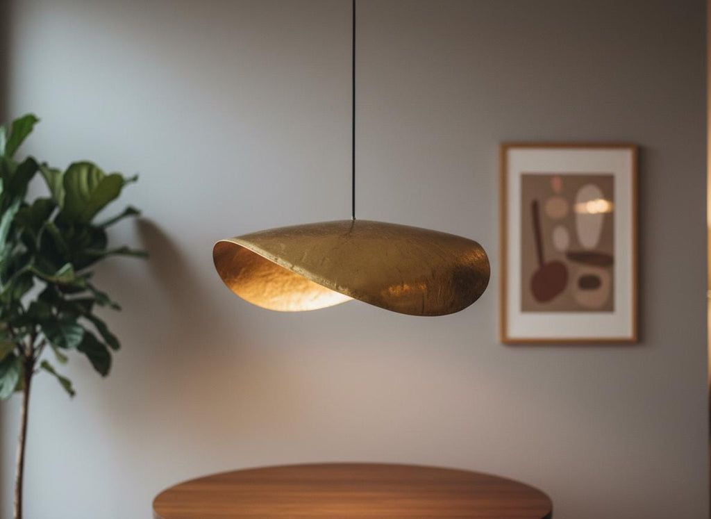 hammered Brass Light Fixture , Gold Leaf Pendant Light , Moroccan pendant fixtures , Island kitchen handmade dome , lamp pendant light