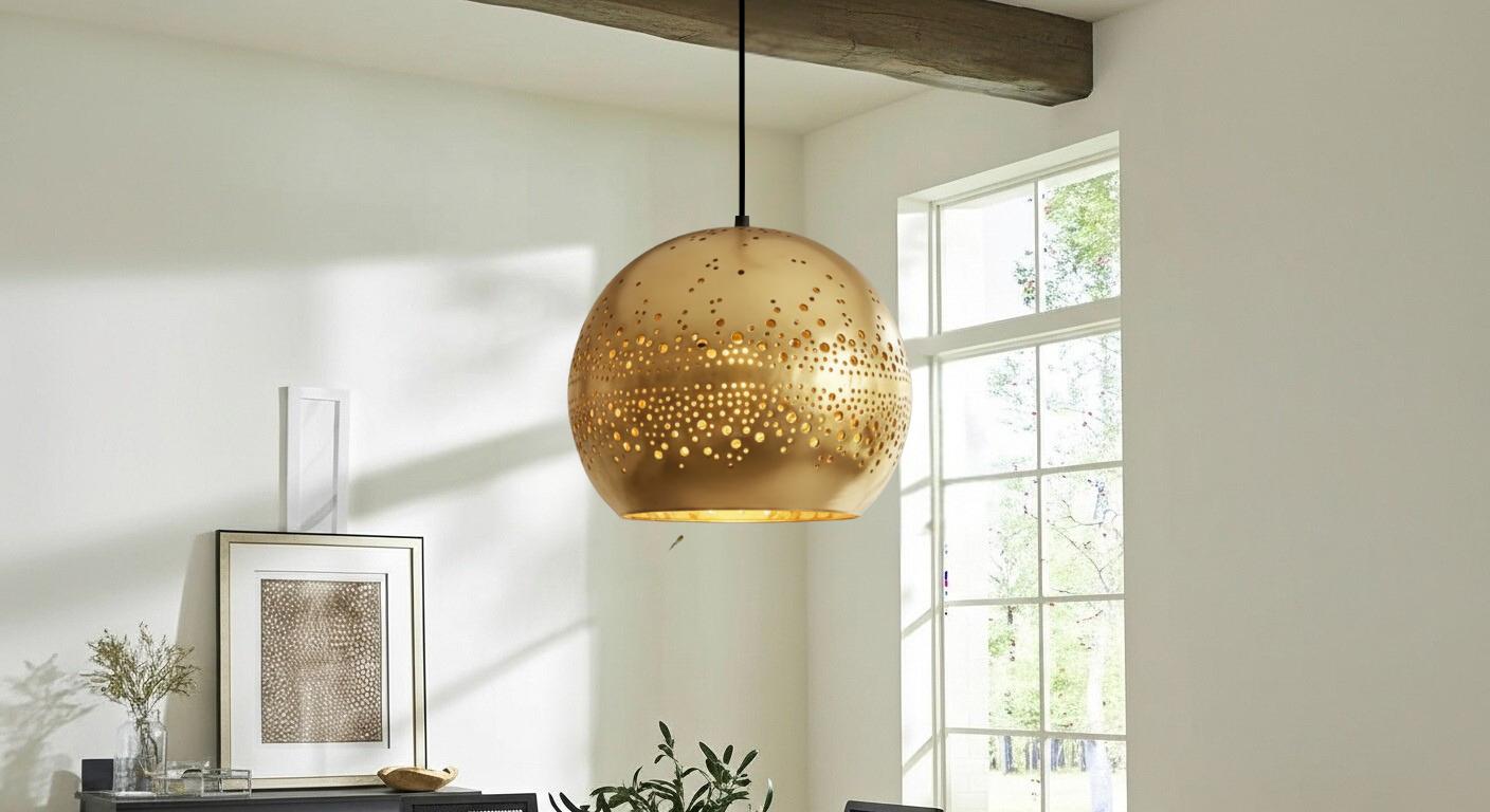 Modern Brass Dome Pendant Lamp, Hammerd Dome Lamp, Ceiling Dome Lamp, Copper Dome Light fixture, Rustic Chandelier