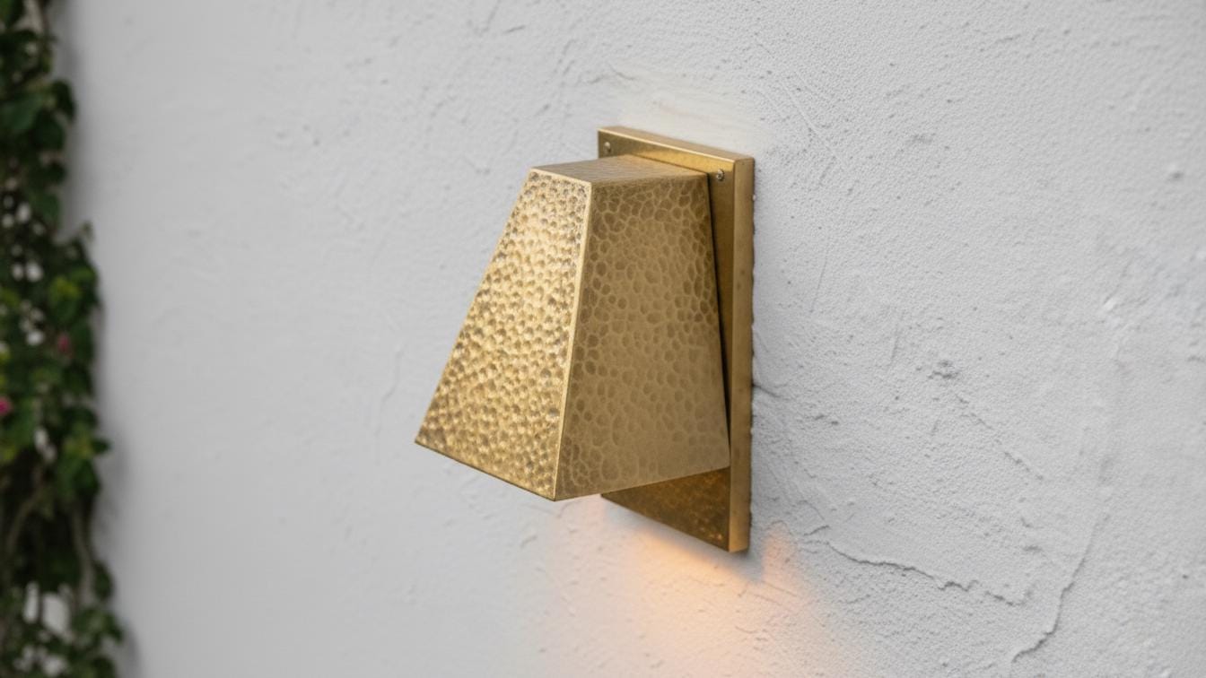 Handmade Hammered Copper Wall Sconce, Moroccan Boho Lighting