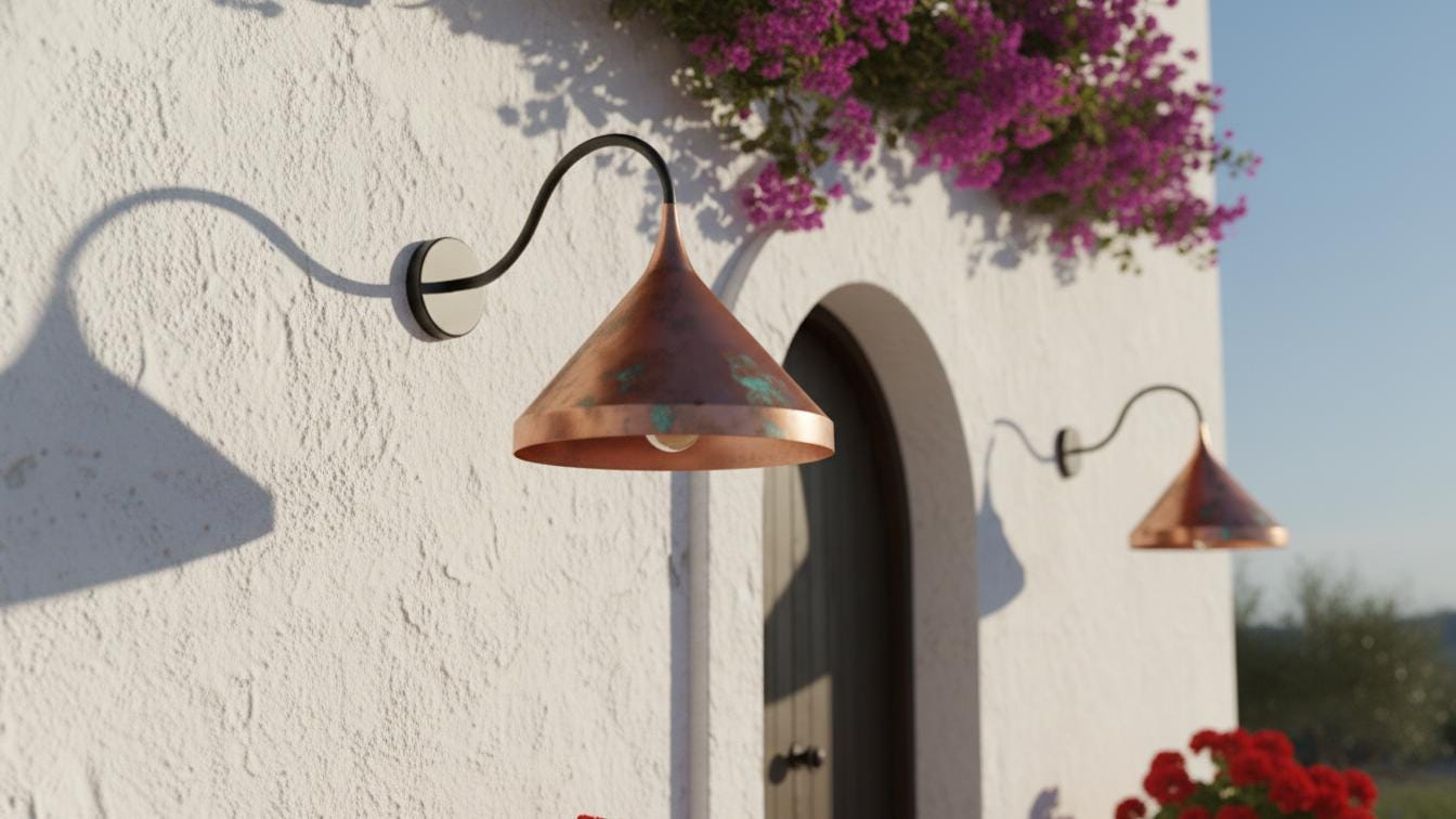 Handmade Copper Wall Sconce, Moroccan Light Fixture