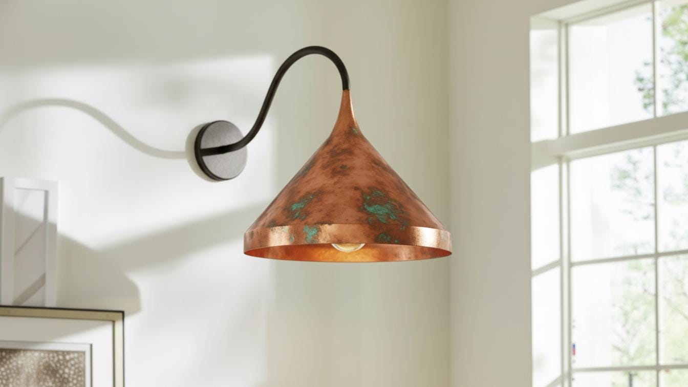 Handmade Copper Wall Sconce, Moroccan Light Fixture