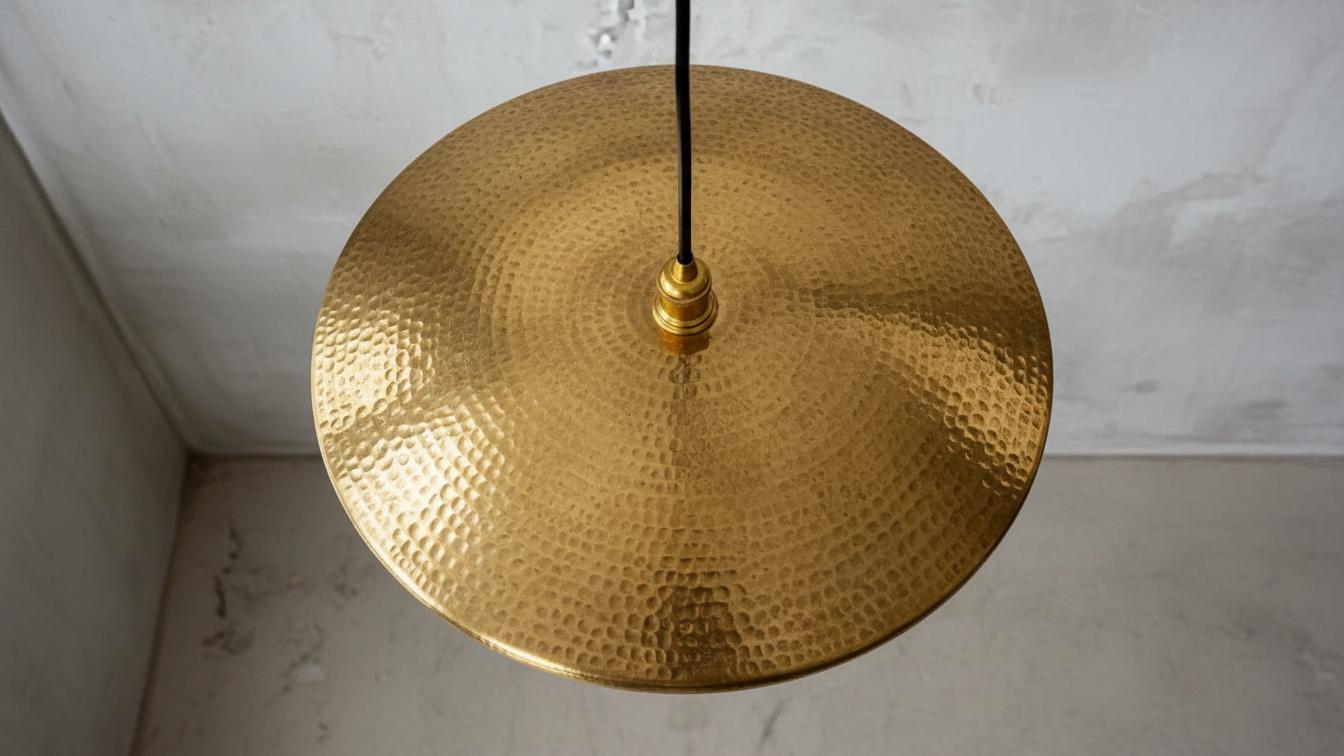 hammered Brass Light Fixture , Gold Leaf Pendant Light , Moroccan pendant fixtures , Island kitchen handmade dome , lamp pendant light
