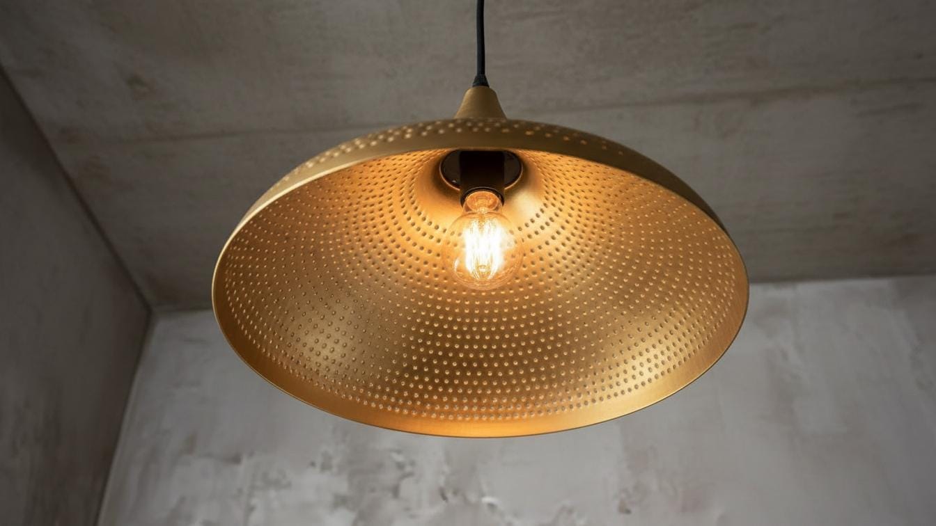 Hammered Brass Light Fixture ,Copper Light Fixture , Moroccan pendant fixtures , Island kitchen handmade dome , lamp pendant light
