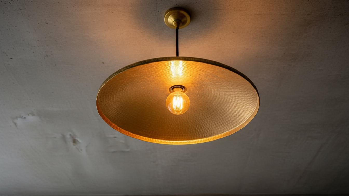 hammered Brass Light Fixture , Gold Leaf Pendant Light , Moroccan pendant fixtures , Island kitchen handmade dome , lamp pendant light