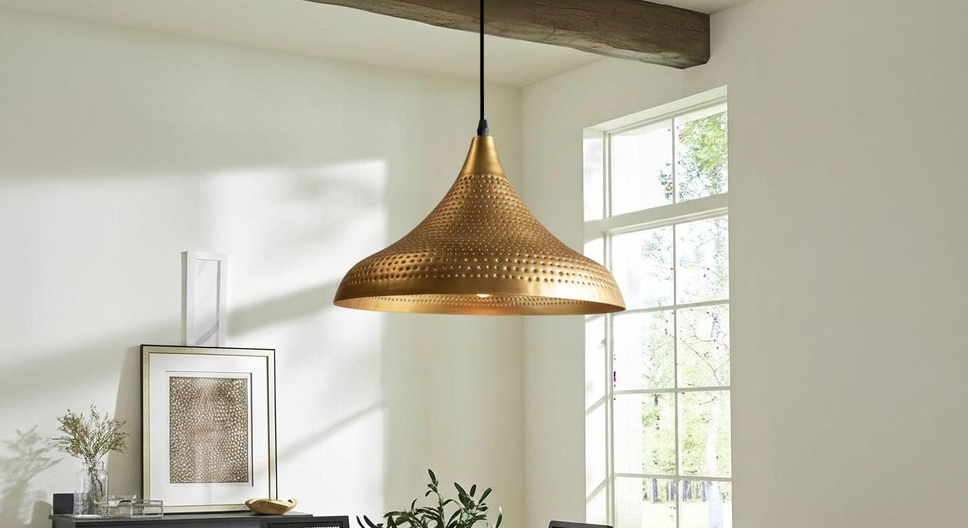 Hammered Brass Light Fixture ,Copper Light Fixture , Moroccan pendant fixtures , Island kitchen handmade dome , lamp pendant light