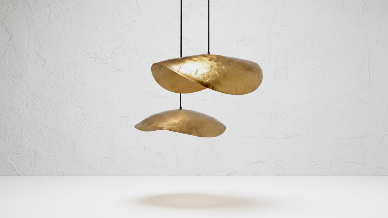 hammered Brass Light Fixture , Gold Leaf Pendant Light , Moroccan pendant fixtures , Island kitchen handmade dome , lamp pendant light