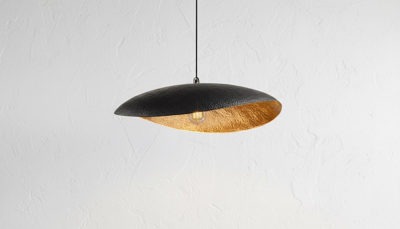 Black Modern Copper Dome Pendant Light,Hammered Brass Pendant Light ,Moroccan Gold Leaf Handmade Fixture ,Rustic Chandelier