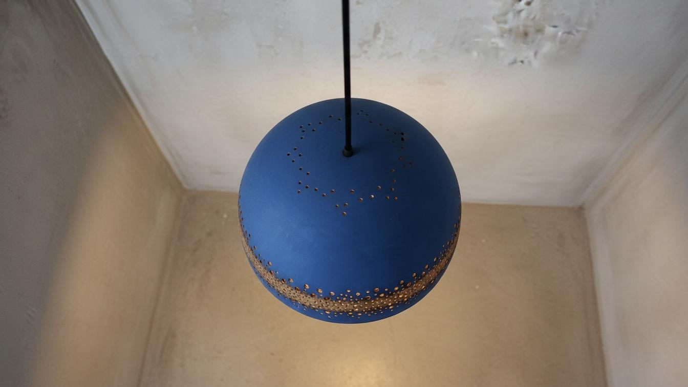 Blue Patina Copper Dome Pendant Light , Rustic Farmhouse Lighting, Hanging Pendant Lighting, Kitchen Island Lighting, Ceiling Light Fixture