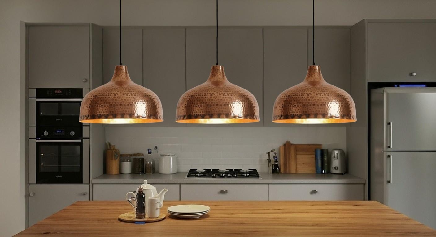 Vintage Copper Dome Pendant Lamp, Ceiling Dome Lamp, Hammerd Dome Pendant Lighting, Moroccan Lighting,Farmhouse Kitchen Ceiling Lamp Fixture